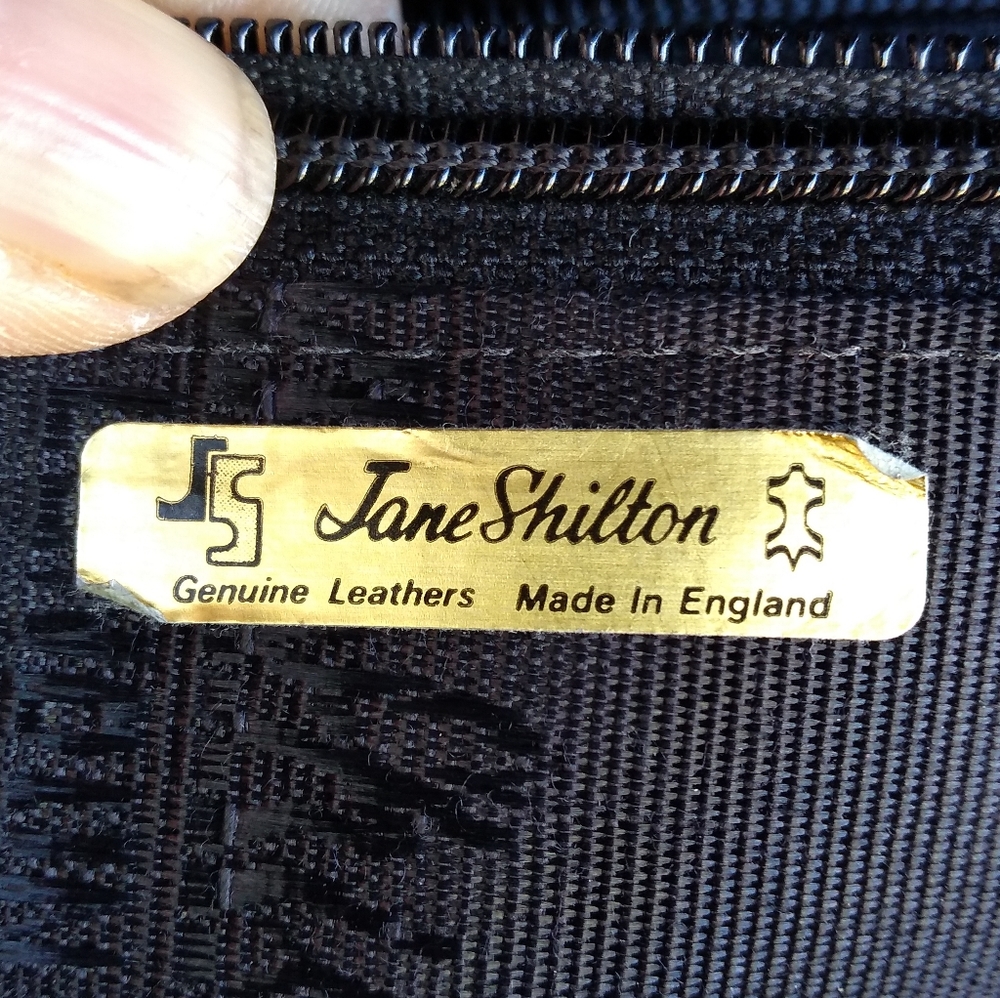 Vintage Jane Shilton Black Leather Purse Handbag, Shoulder Bag, Made in … - Picture 7 of 15